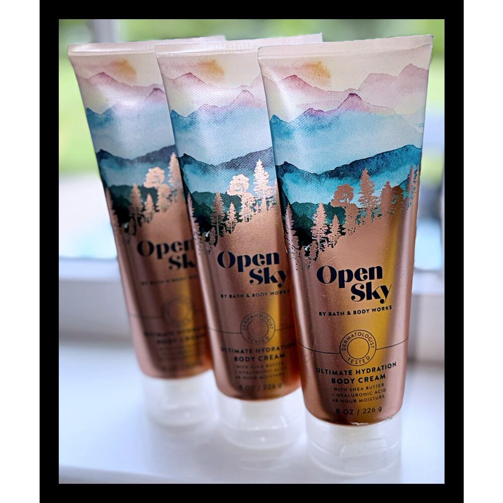 Bath & Body Works Open Sky 8 fl oz Ultimate Hydration Body Cream x3 - Picture 2 of 5